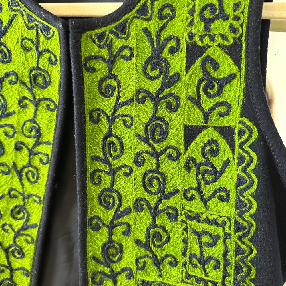 Tory Burch Wool Embroidered Vest - Picture 4 of 5